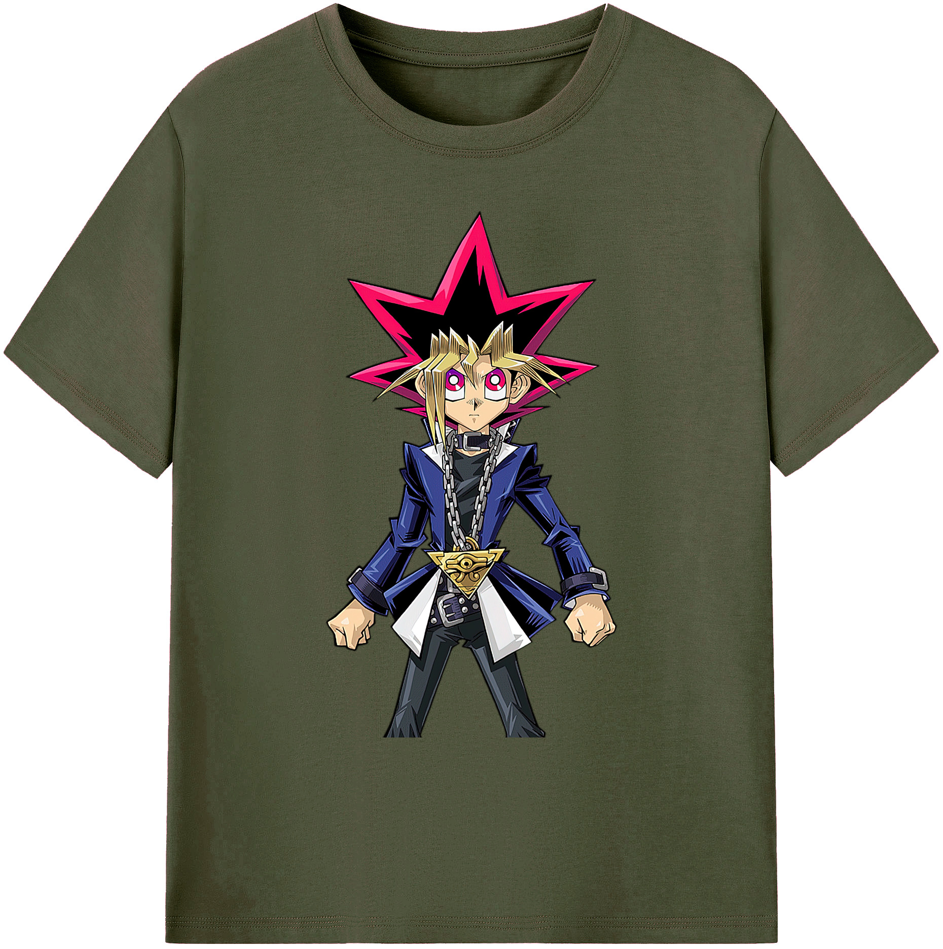 （画像用） 遊☆戯☆王 Yu-Gi-Oh! 綿100％ メンズ半袖Tシャツ｜肌触りやわらか＆通気性